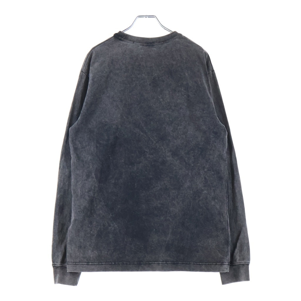 ALEXANDER WANG(アレキサンダーワン) Teddy Bear L/S T-Shirt フェード加工 ラインストーン装飾 長袖Tシャツ ロンT グレー