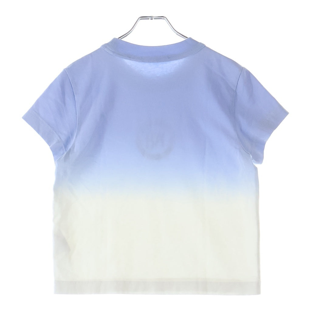 ALEXANDER WANG(アレキサンダーワン) Gradation T-Shirt ロゴ刺繍 クロップド 半袖Tシャツ ブルー レディース