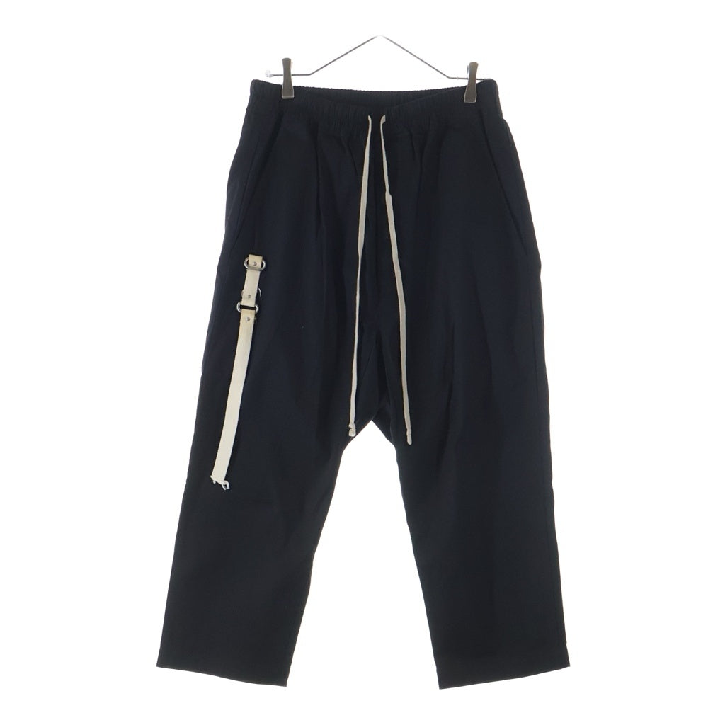 Rick Owens(リックオウエンス) 19AW Drawstring Cropped Pants ドローストリング クロップドパンツ ブラック RU19F4381-TEEC2