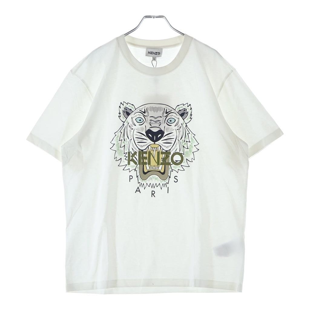 KENZO(ケンゾー) Tiger T-Shirt タイガープリント 半袖Tシャツ ホワイト FC55TS0204YL