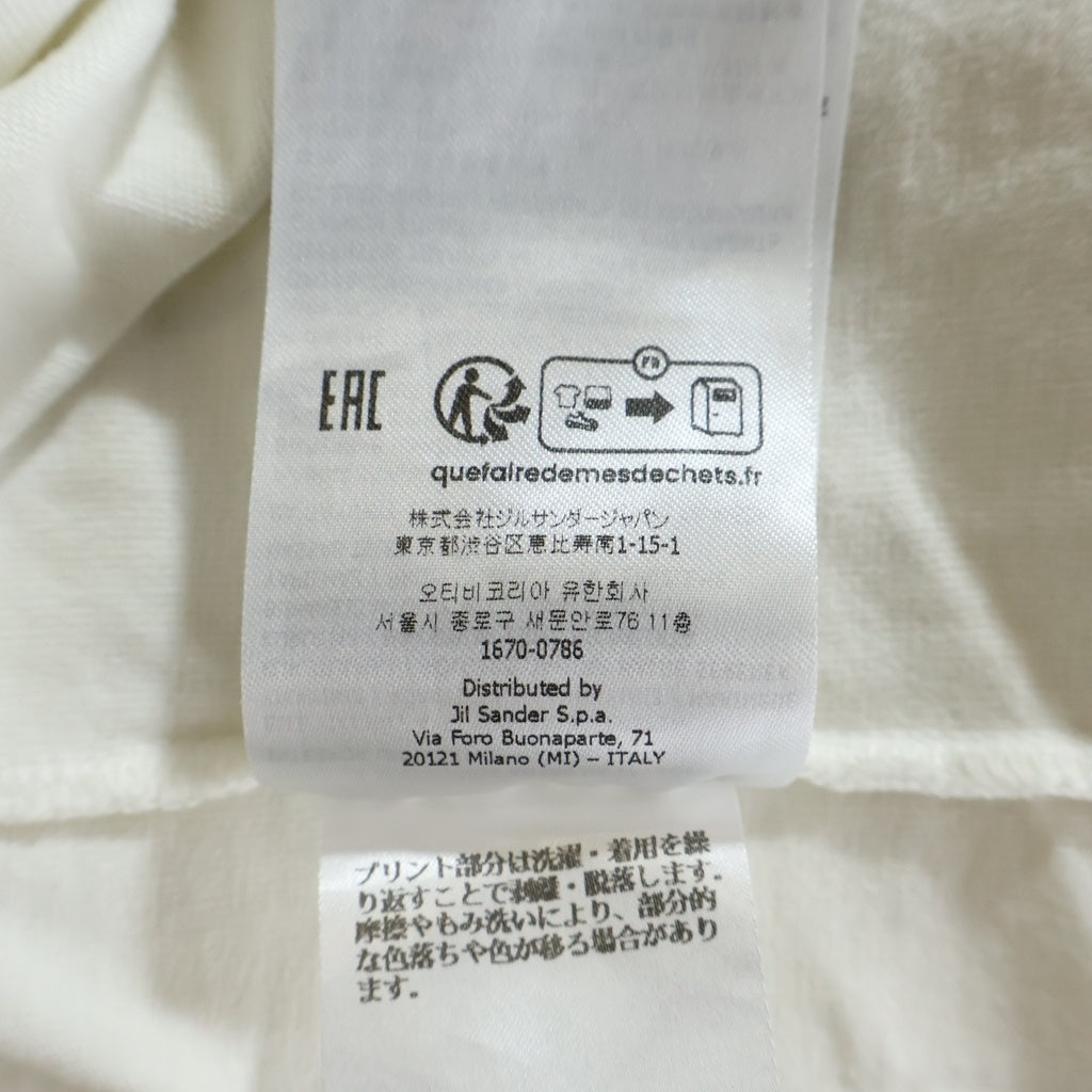 JIL SANDER +(ジルサンダープラス) 24SS T-Shirt ロゴプリント 半袖Tシャツ ホワイト J47GC0122 J20103