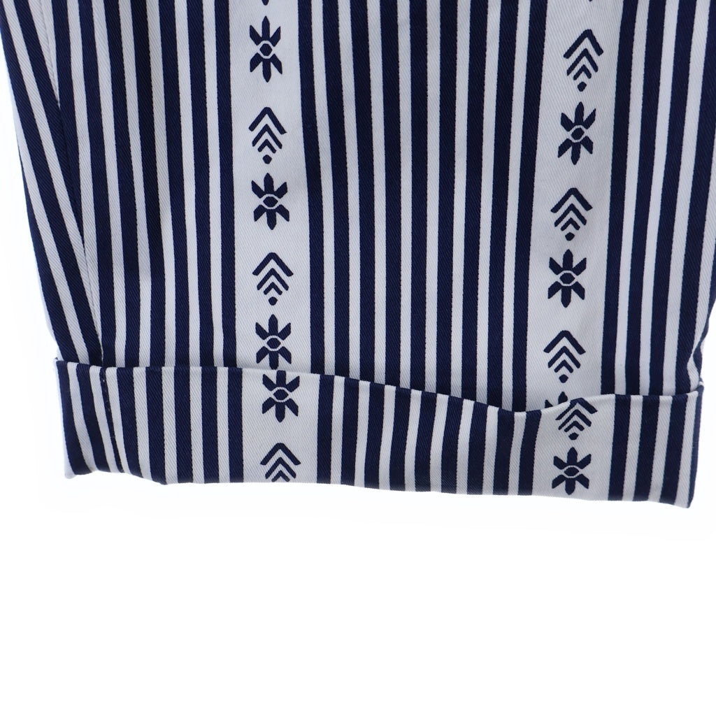 miumiu(ミュウミュウ) Stripe Pants 総柄 ストライプパンツ ホワイト レディース MP521