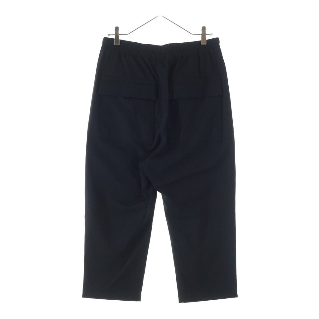 Rick Owens(リックオウエンス) 22SS Drawstring Slim Cropped Pants ドローストリング スリムクロップドパンツ ブラック RU01B1395-ZLSC