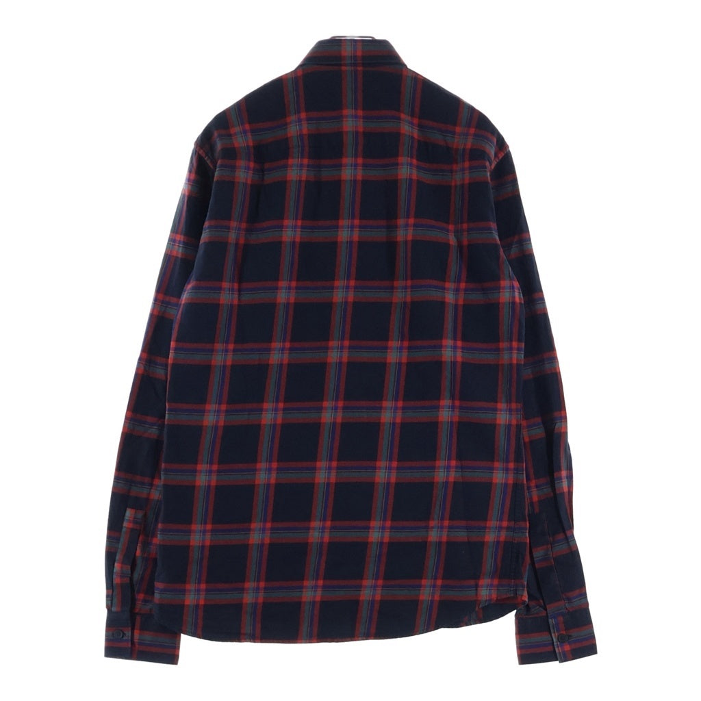 GIVENCHY(ジバンシィ) 16SS Star L/S Shirt スターレザーパッチ 長袖チェックシャツ マルチカラー 16S 6029 409