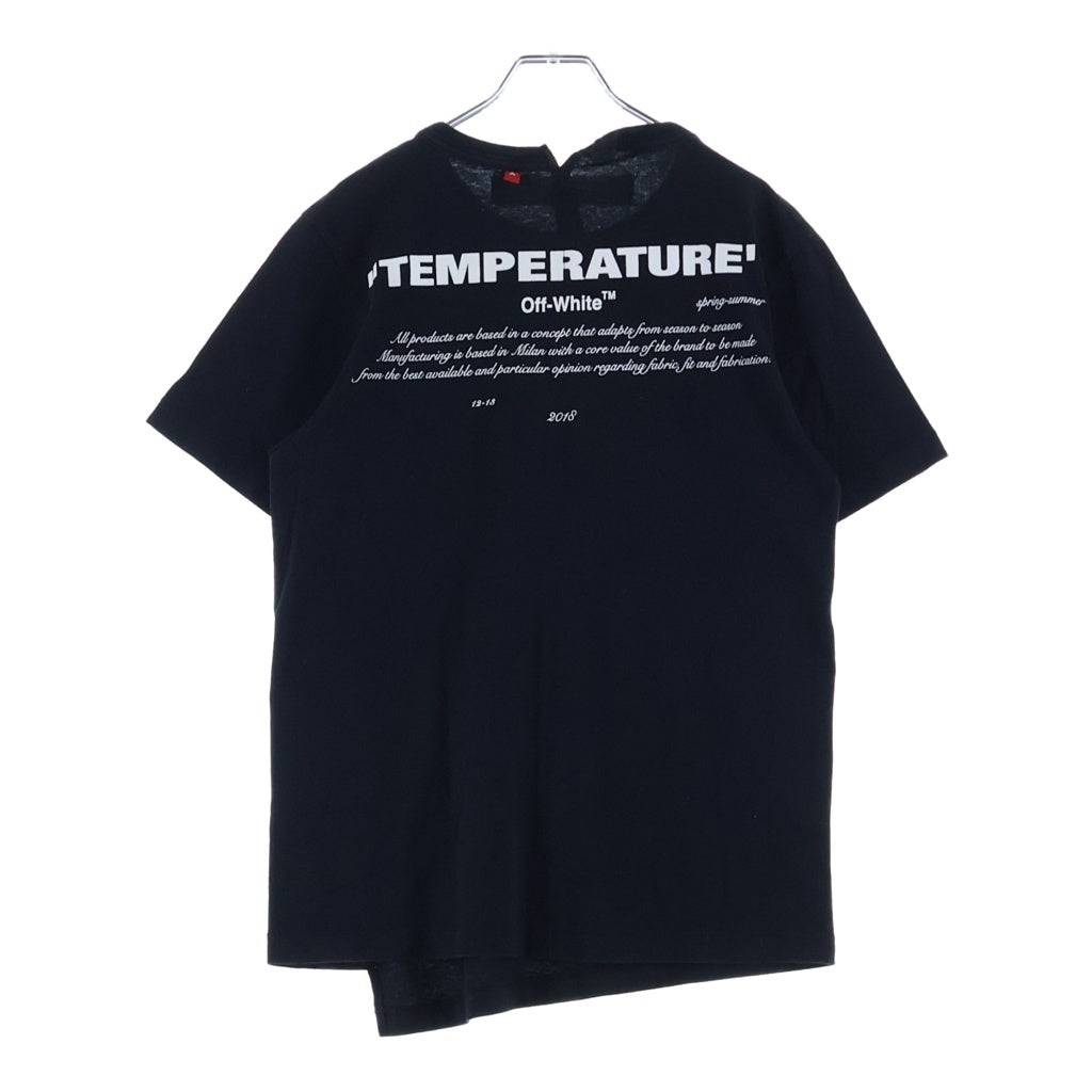 OFF-WHITE(オフホワイト) 18SS Temperature T-Shirt 半袖Tシャツ ブラック OMAA032S18185089