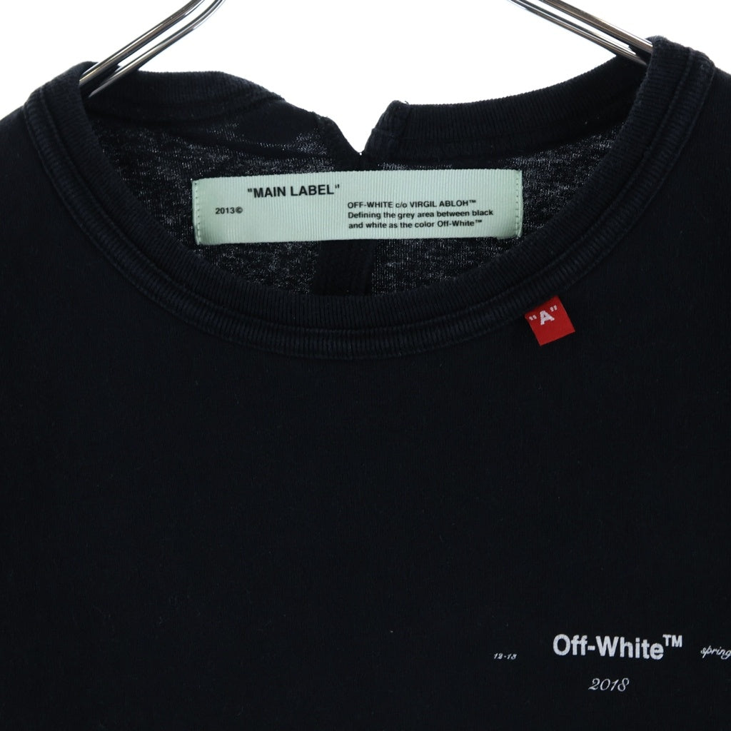 OFF-WHITE(オフホワイト) 18SS Temperature T-Shirt 半袖Tシャツ ブラック OMAA032S18185089