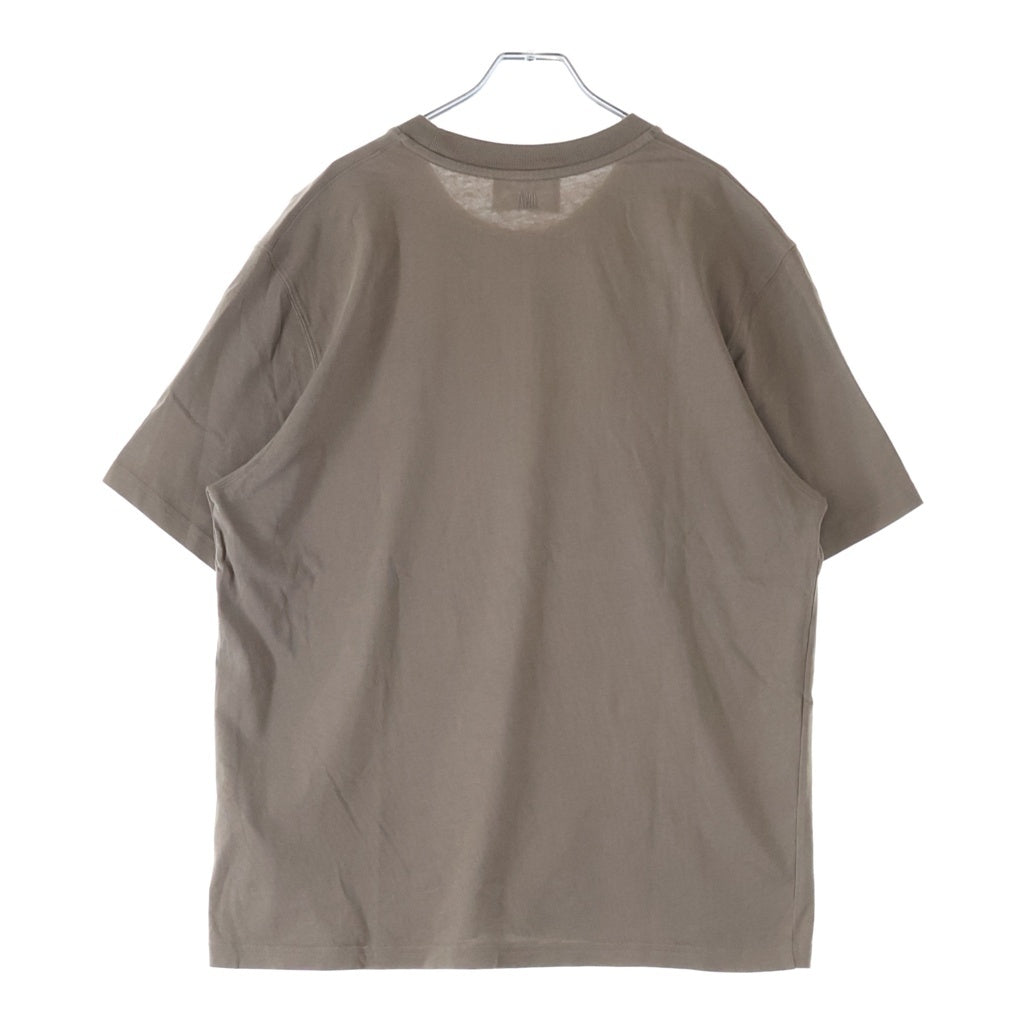 AMI Alexandre Mattiussi(アミアレクサンドルマテュッシ) T-Shirt ハートロゴ刺繍 半袖Tシャツ ベージュ UTS025.726