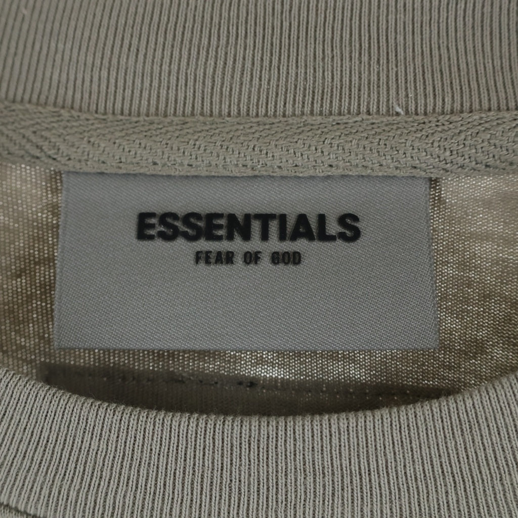 FEAR OF GOD ESSENTIALS(フィアオブゴッド エッセンシャルズ) S/S T-SHIRT バックラバーロゴ 半袖Tシャツ ベージュ