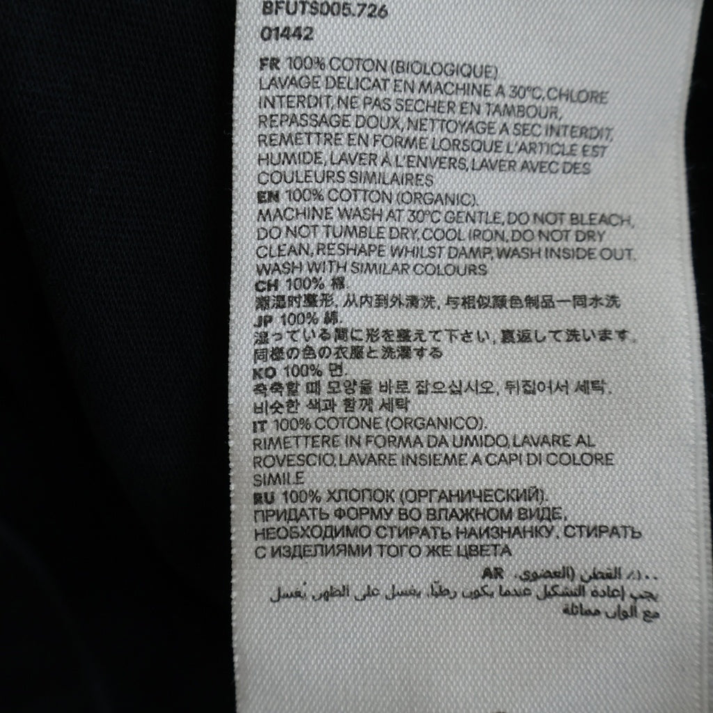 AMI Alexandre Mattiussi(アミアレクサンドルマテュッシ) T-Shirt ハートロゴ刺繍 半袖Tシャツ ブラック BFUTS005.726