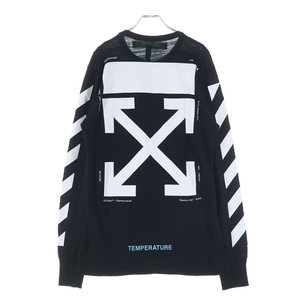 OFF-WHITE(オフホワイト) 18SS Monalisa L/S T-Shirt モナリザ 長袖Tシャツ ロンT ブラック OMAB001S18001012