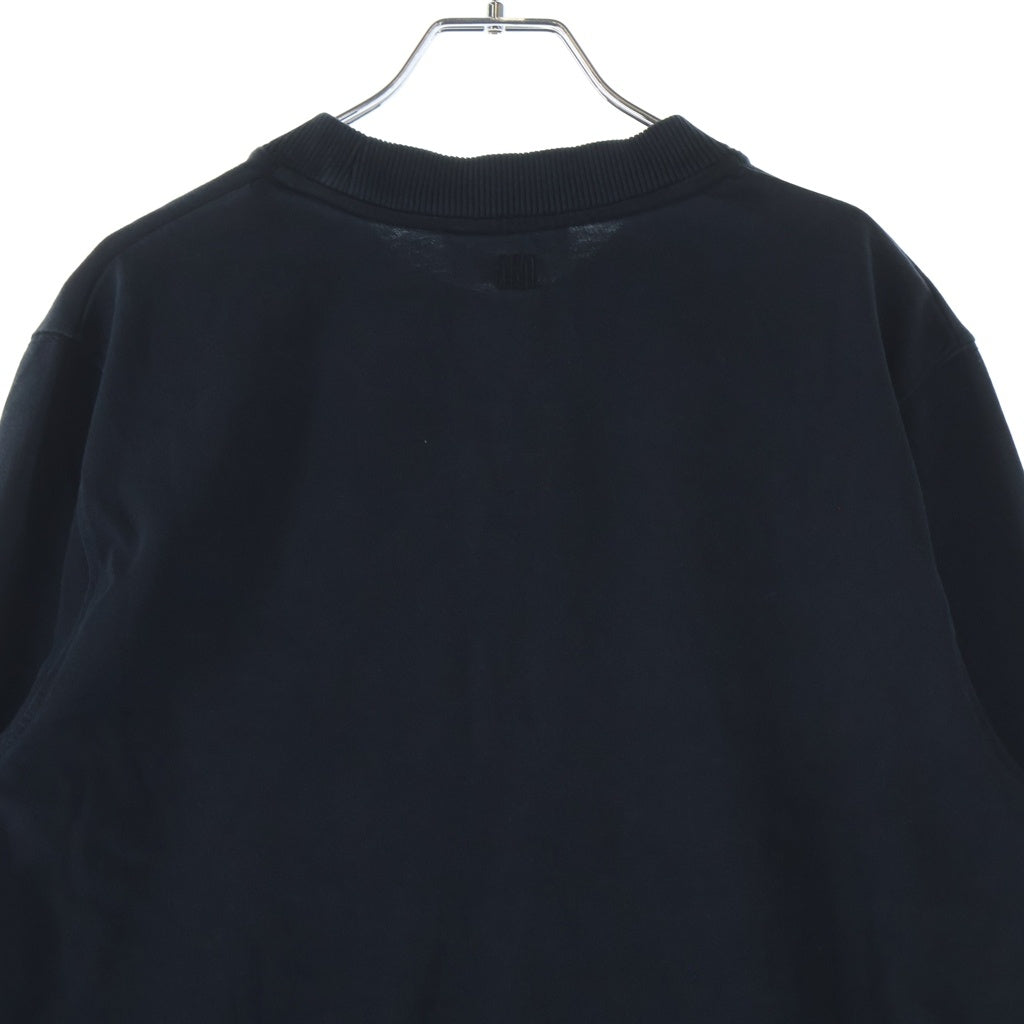 AMI Alexandre Mattiussi(アミアレクサンドルマテュッシ) L/S T-Shirt ハートロゴ刺繍 長袖Tシャツ ロンT ブラック E22UTS200.701