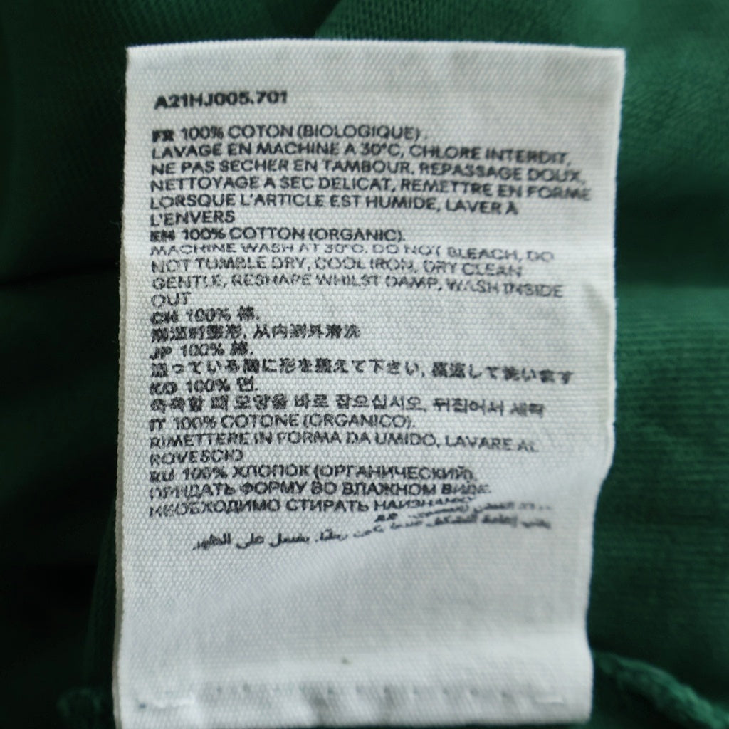 AMI Alexandre Mattiussi(アミアレクサンドルマテュッシ) L/S T-Shirt ハートロゴ刺繍 長袖Tシャツ ロンT グリーン A21HJ005.701
