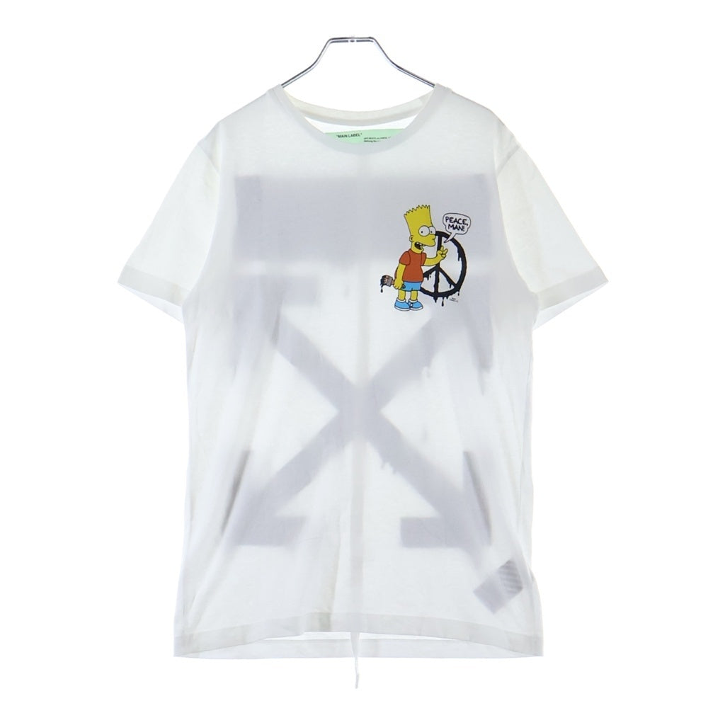 OFF-WHITE(オフホワイト) 19SS Simpsons T-Shirt シンプソンズ 半袖Tシャツ ホワイト OMAA027S19185034
