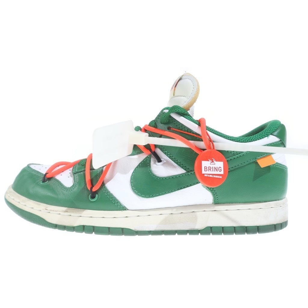 NIKE(ナイキ) ×Off-White Dunk Low CT0856-100 ×オフホワイト ダンク ロー ホワイト/グリーン US8.5/26.5cm