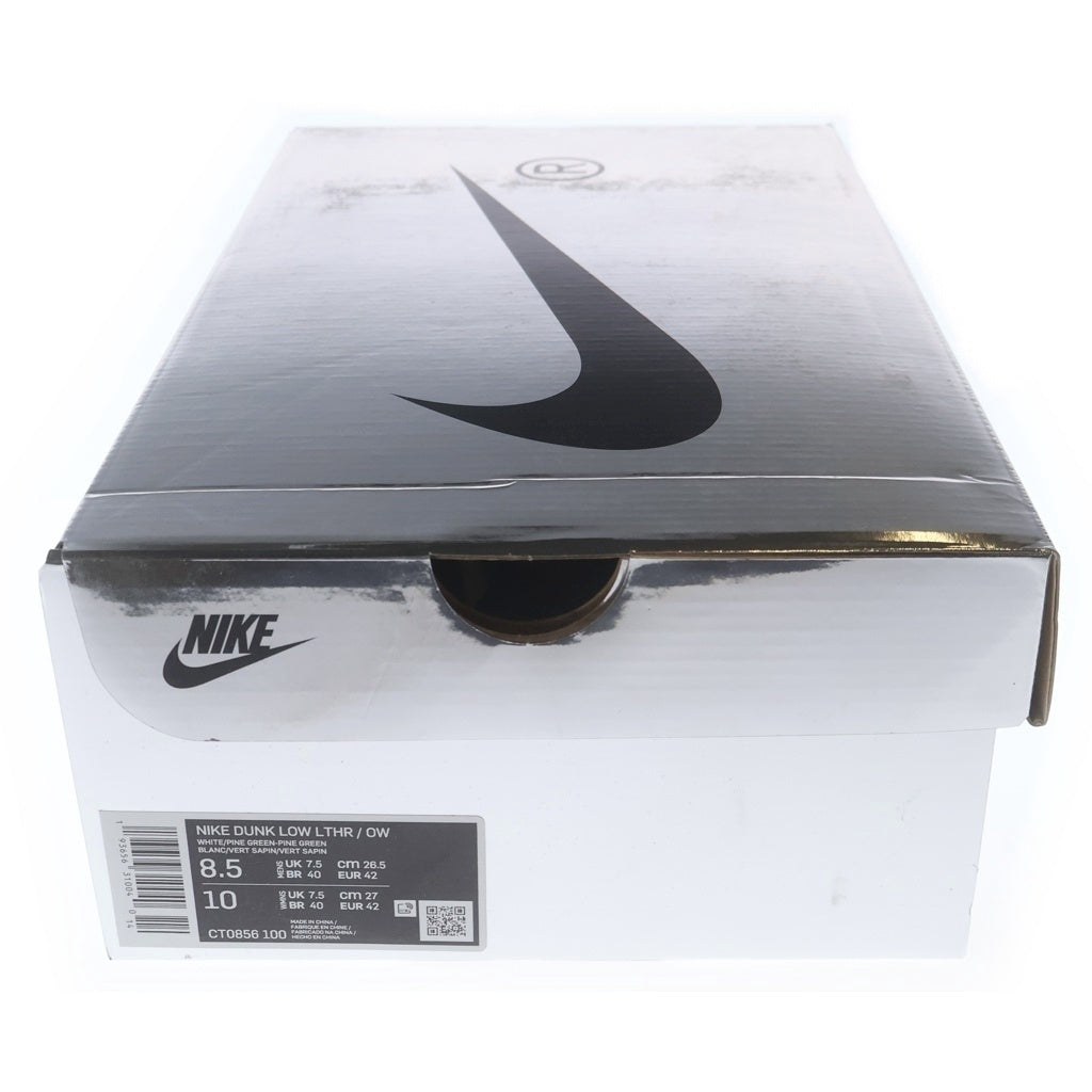 NIKE(ナイキ) ×Off-White Dunk Low CT0856-100 ×オフホワイト ダンク ロー ホワイト/グリーン US8.5/26.5cm