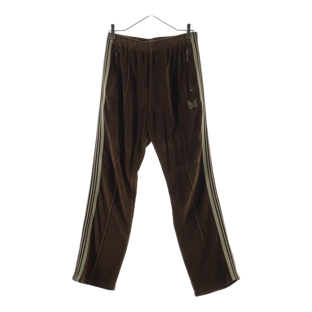 Needles(ニードルス) 22AW NARROW TRACK PANT LQ236 ベロアトラック パンツ ブラウン