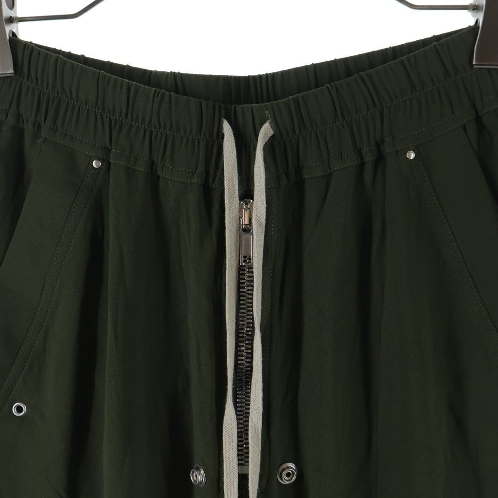 Rick Owens(リックオウエンス) GETH BELAS DRAWSTRING PANTS ゲスベラ ドローストリングワイドパンツ カーキ RP02B6311-HY