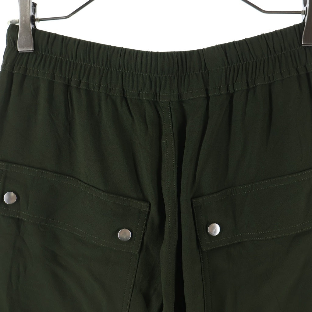 Rick Owens(リックオウエンス) GETH BELAS DRAWSTRING PANTS ゲスベラ ドローストリングワイドパンツ カーキ RP02B6311-HY