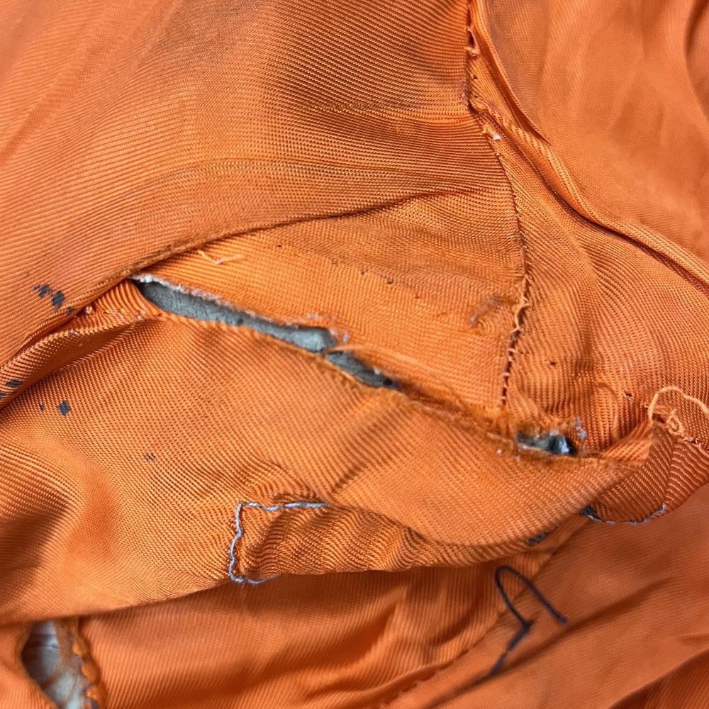 VINTAGE(ヴィンテージ) 70S PAUL SCHULZE BRAKE ヴィンテージ ドイツ軍 ワッペンデザイン ジップアップ レザー パイロットブルゾン グレー