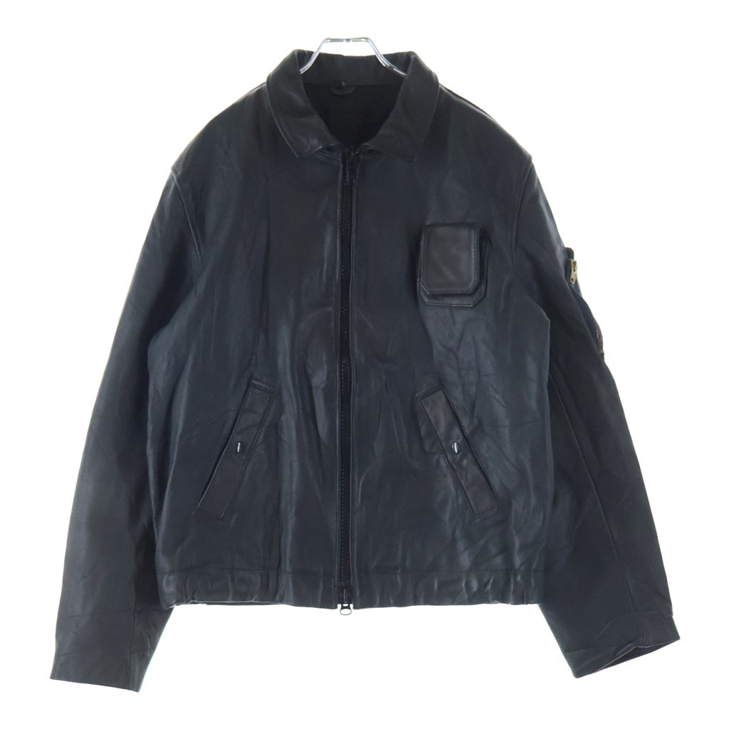 VINTAGE(ヴィンテージ) 80S ヴィンテージ フランス軍 ジップアップ レザー パイロットブルゾン ブラック