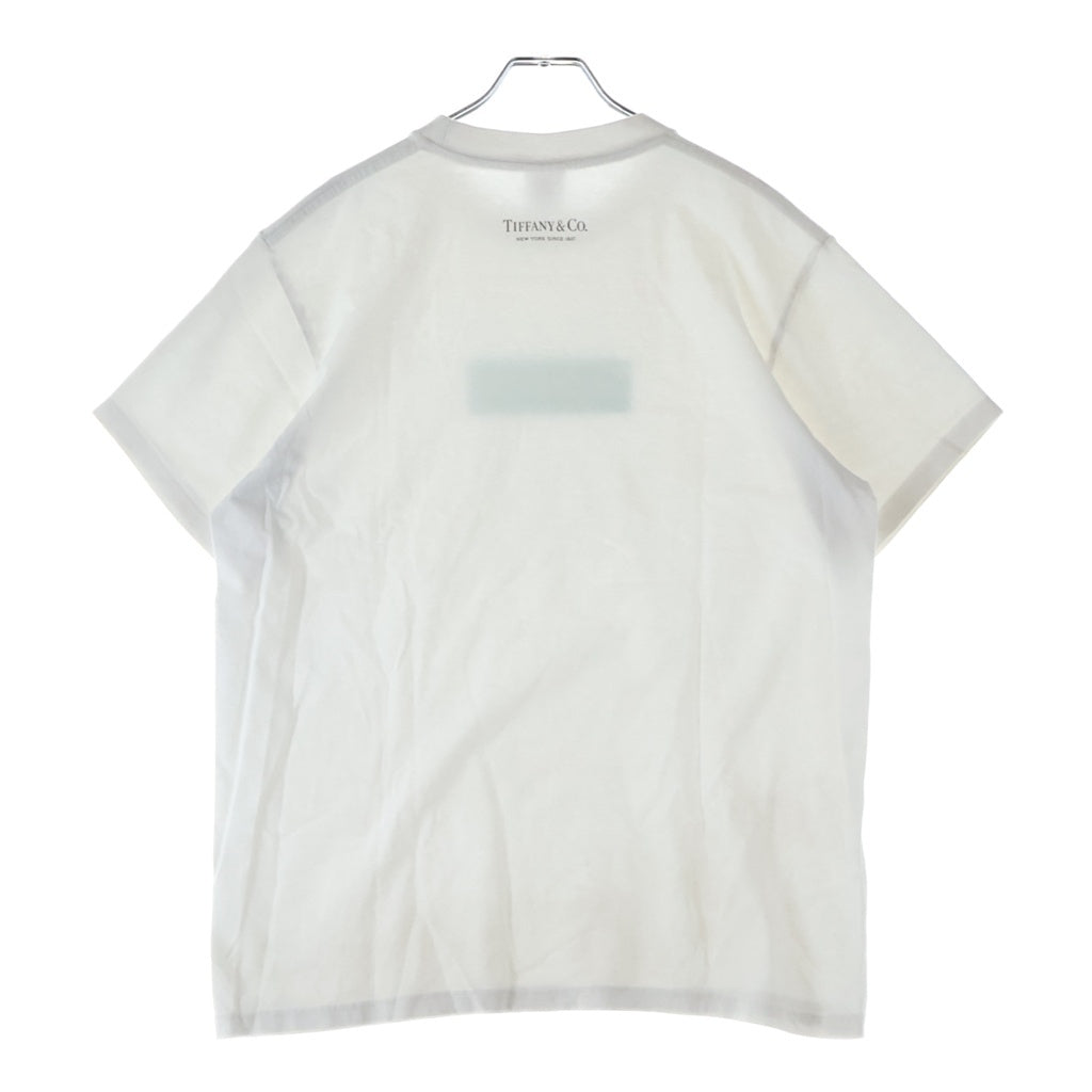 SUPREME(シュプリーム) 21AW ×Tiffany&Co Box Logo Tee ティファニー ボックスロゴ クルーネック コットン 半袖Tシャツ カットソー ホワイト