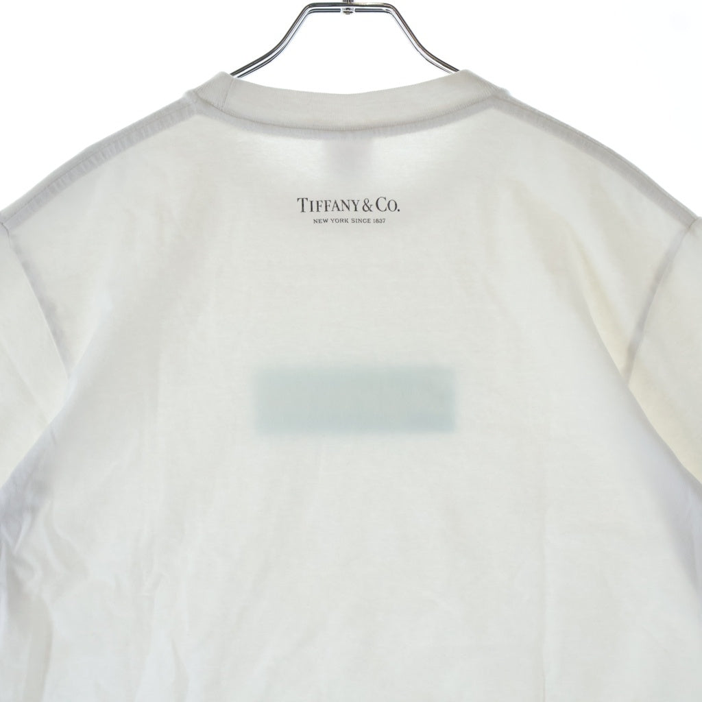 SUPREME(シュプリーム) 21AW ×Tiffany&Co Box Logo Tee ティファニー ボックスロゴ クルーネック コットン 半袖Tシャツ カットソー ホワイト