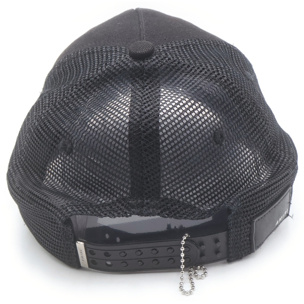 AMIRI(アミリ) MA LOGO TRUCKER CAP エムエーロゴ トラッカーキャップ 帽子 ブラック SRIXMAH009SAMHDC