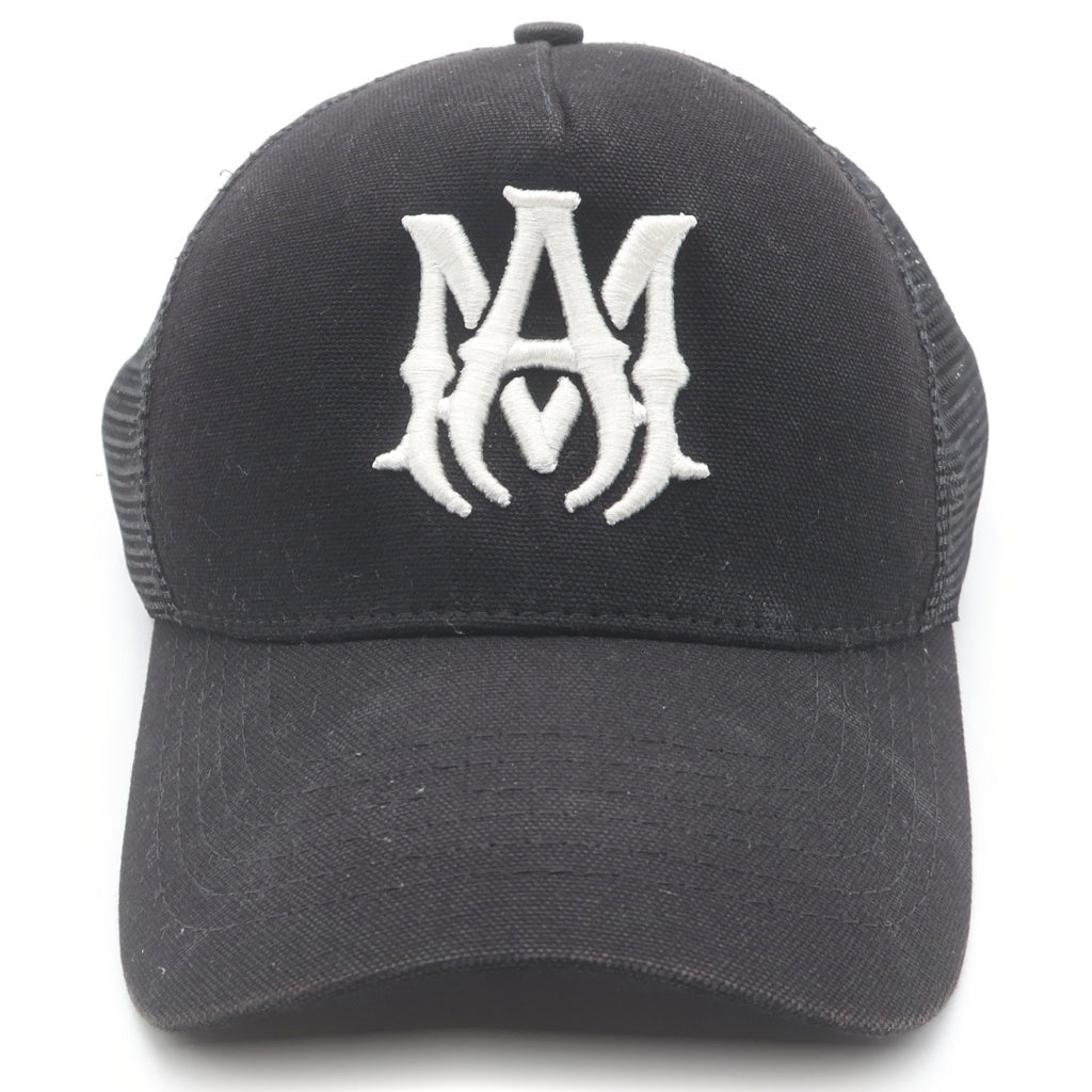 AMIRI(アミリ) MA LOGO TRUCKER CAP エムエーロゴ トラッカーキャップ 帽子 ブラック SRIXMAH009SAMHDC