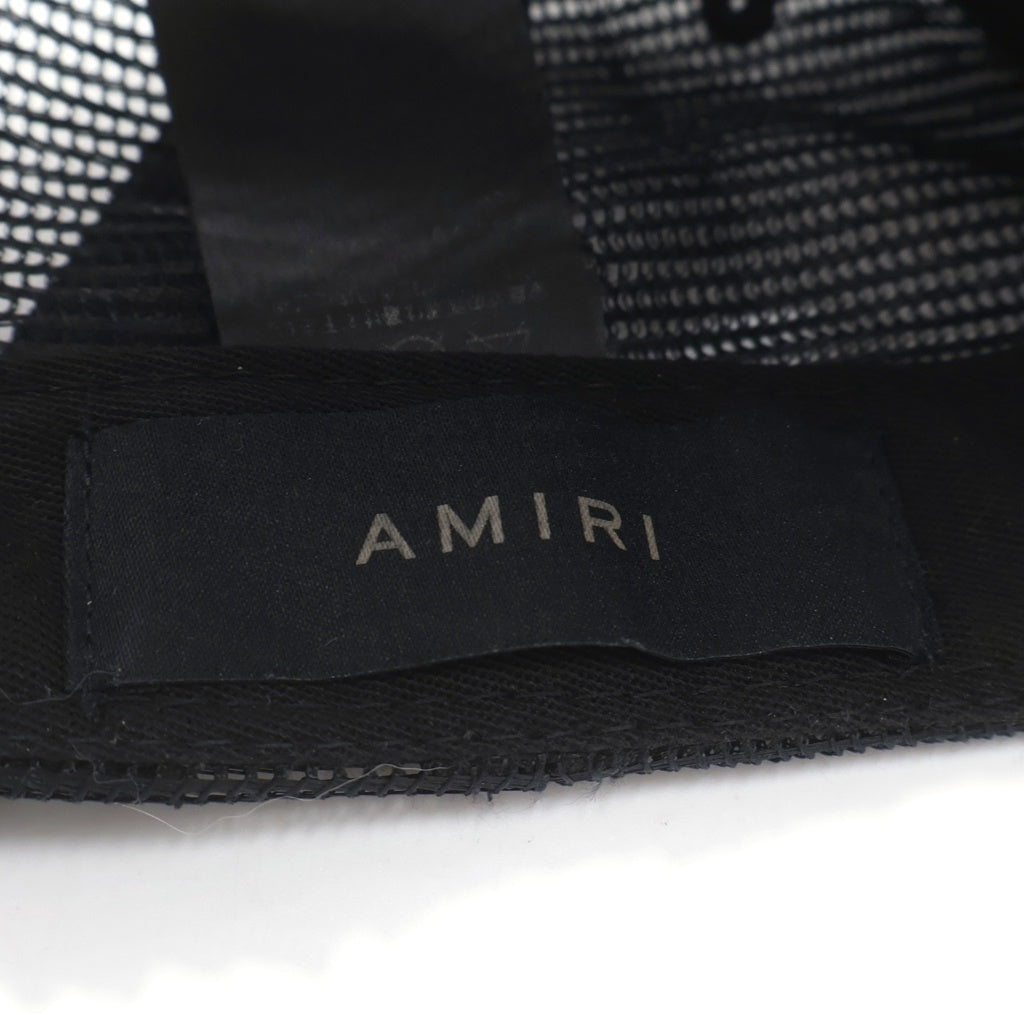 AMIRI(アミリ) MA LOGO TRUCKER CAP エムエーロゴ トラッカーキャップ 帽子 ブラック SRIXMAH009SAMHDC