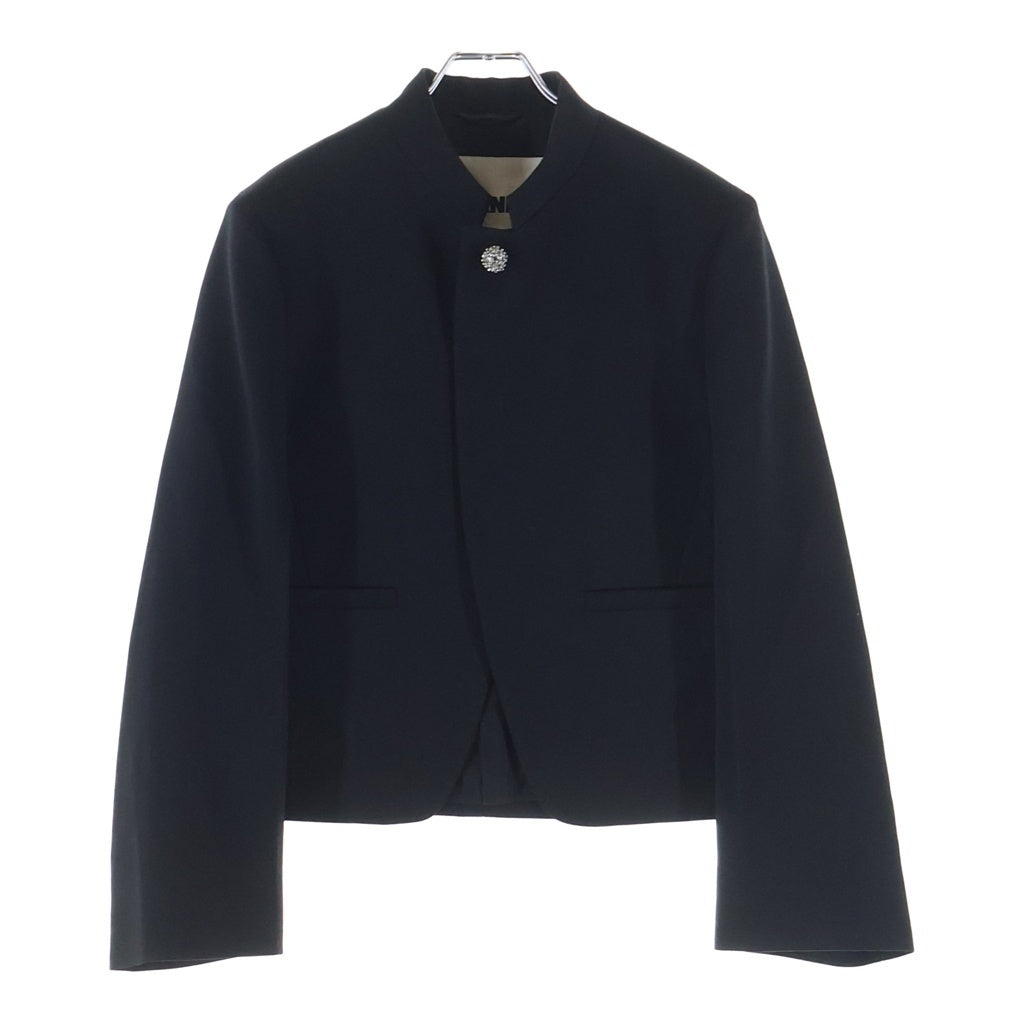 JIL SANDER(ジルサンダー) Cropped Stand Collar Jacket J01BN0142 クロップド スタンドカラー ジャケット レディース ブラック