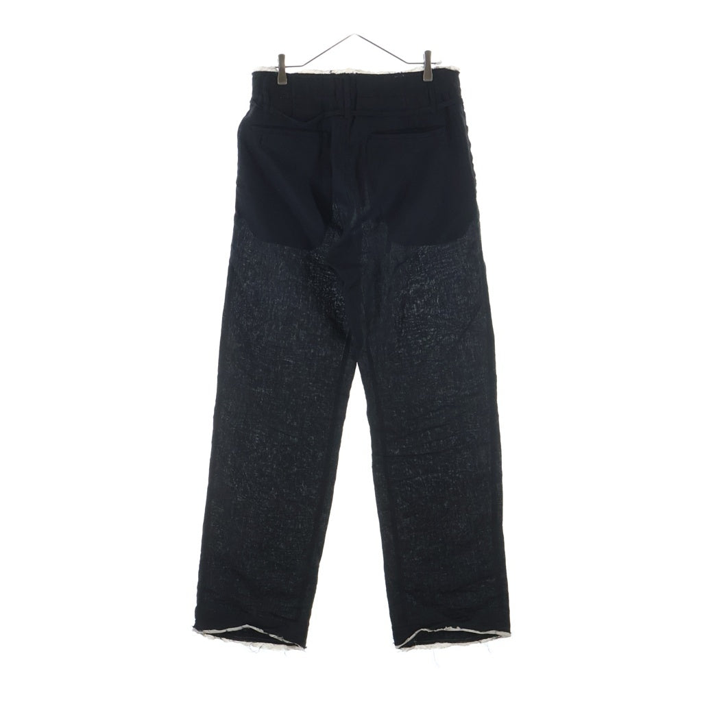 POST ARCHIVE FACTION(ポストアーカイブファクション) 26SS Drifter Single Trousers 26S-23BL ドリフター シングル トラウザーズ リネン パンツ ブラック