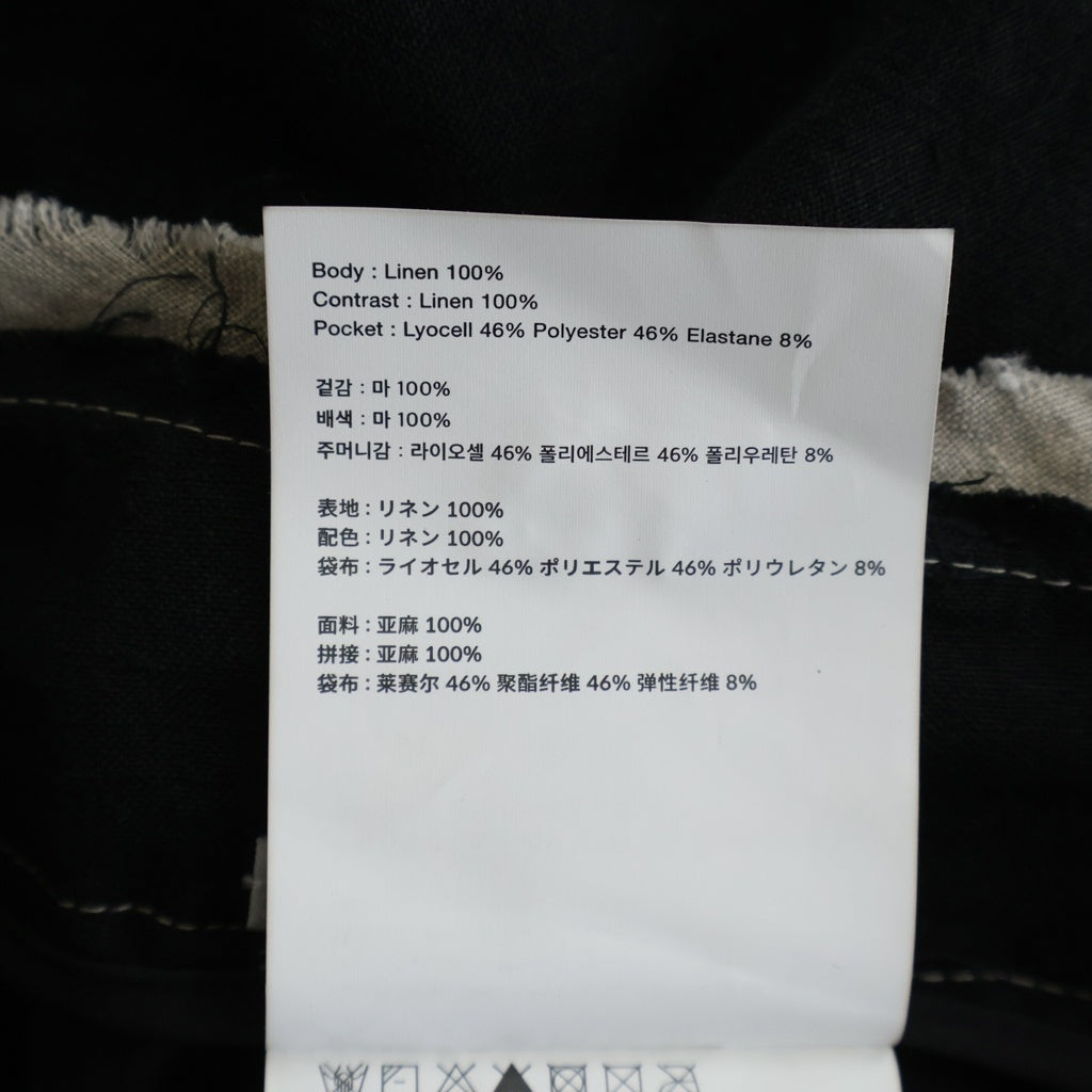 POST ARCHIVE FACTION(ポストアーカイブファクション) 26SS Drifter Single Trousers 26S-23BL ドリフター シングル トラウザーズ リネン パンツ ブラック