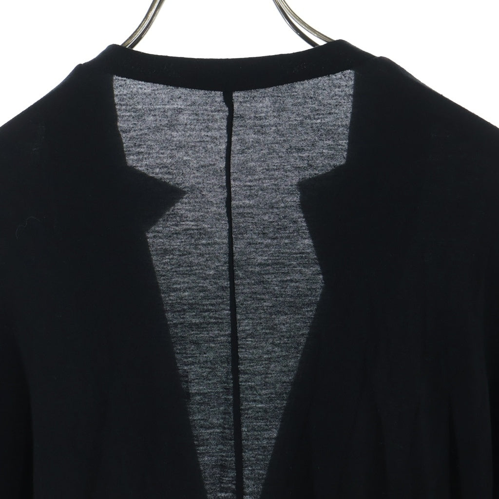 Yohji Yamamoto(ヨウジヤマモト) 比翼 コットン ロング カーディガン