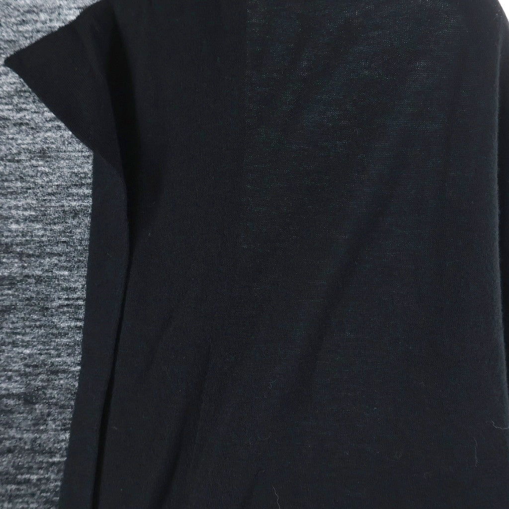 Yohji Yamamoto ヨウジヤマモト 比翼 コットン ロング カーディガン FW-J25-009 ブラック Yohji Yamamoto(ヨウジヤマモト) 比翼 コットン ロング カーディガン