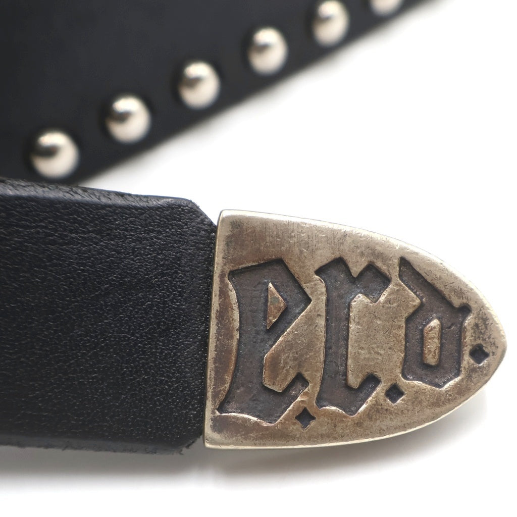 ENFANTS RICHES DEPRIMES(アンファンリッシュデプリメ) STUDDED ROSE BELT スタッズ ローズバックル レザーベルト ブラック