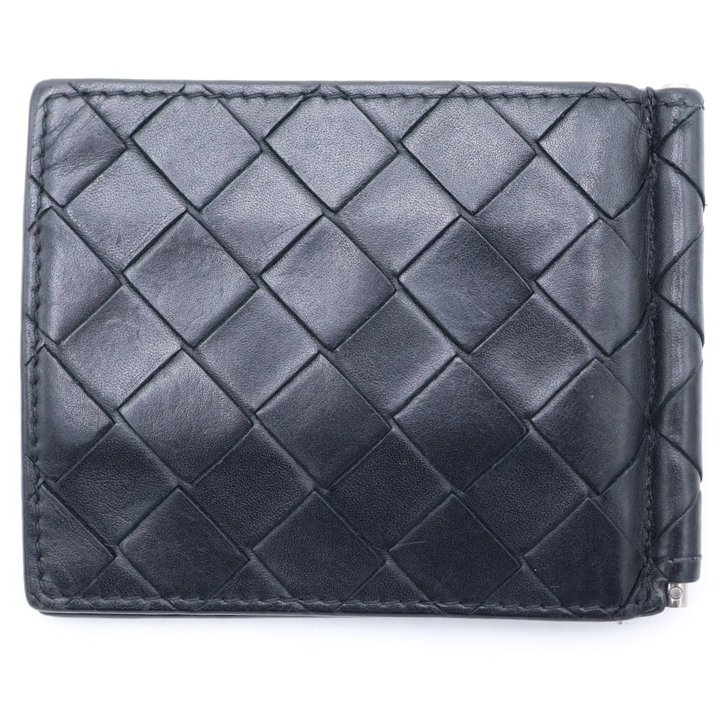 BOTTEGA VENETA(ボッテガヴェネタ) イントレチャート マネークリップ ウォレット 財布 ブラック