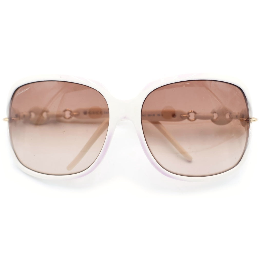 GUCCI(グッチ) バタフライ型 グラデーション サングラス アイウェア 眼鏡 ホワイト 3584-S-3GN-42 レディース
