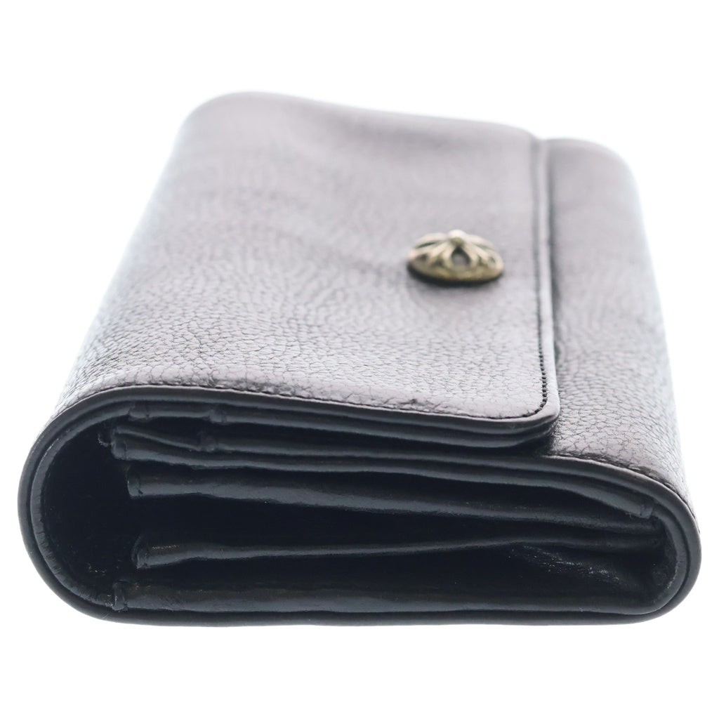 CHROME HEARTS(クロムハーツ) JUDY ジュディ クロスボールボタンレザーウォレット財布 ブラック