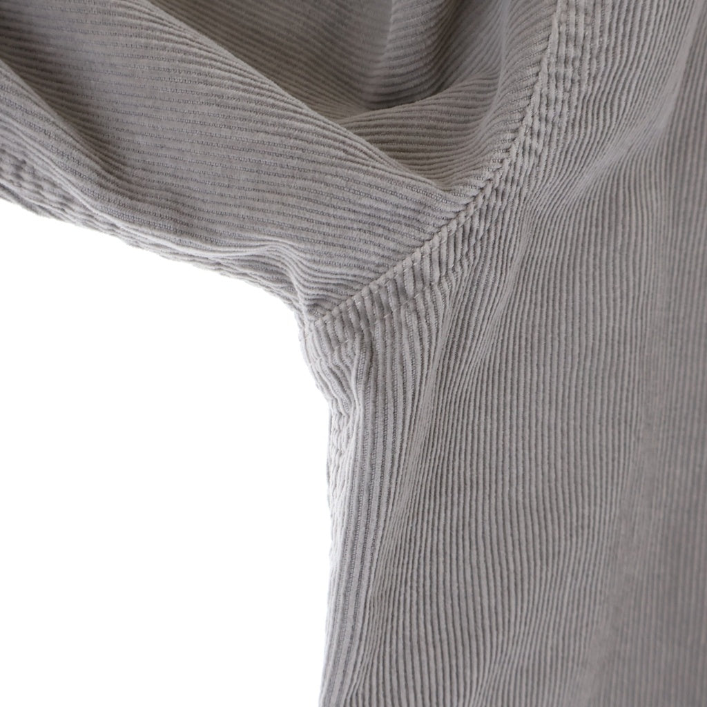 miumiu(ミュウミュウ) Gart-Dyed Corduroy Shirt ガーメントダイ 長袖コーデュロイシャツジャケット グレー レディース MK1889