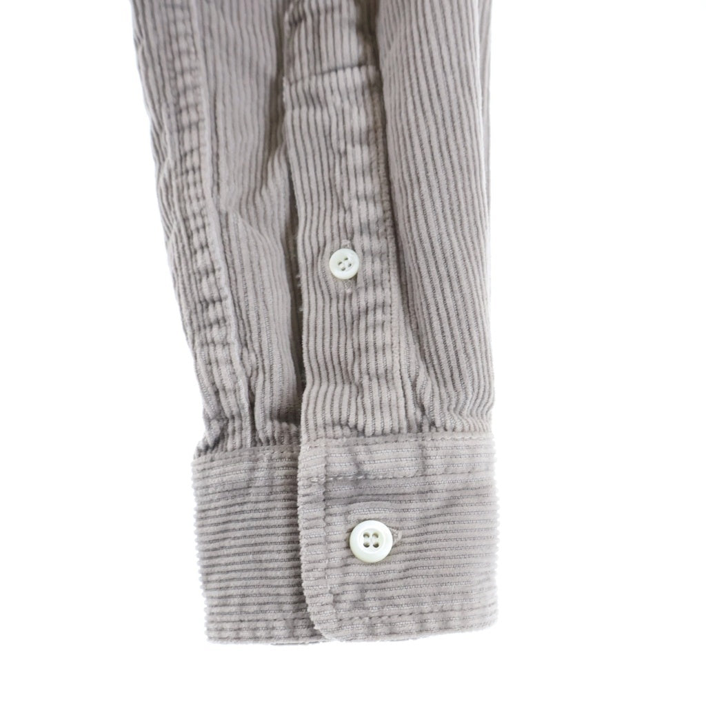 miumiu(ミュウミュウ) Gart-Dyed Corduroy Shirt ガーメントダイ 長袖コーデュロイシャツジャケット グレー レディース MK1889