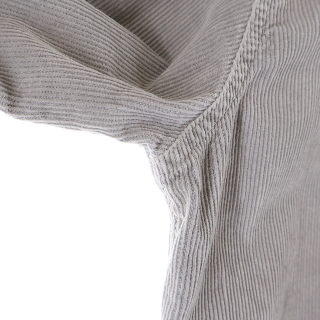 miumiu(ミュウミュウ) Gart-Dyed Corduroy Shirt ガーメントダイ 長袖コーデュロイシャツジャケット グレー レディース MK1889