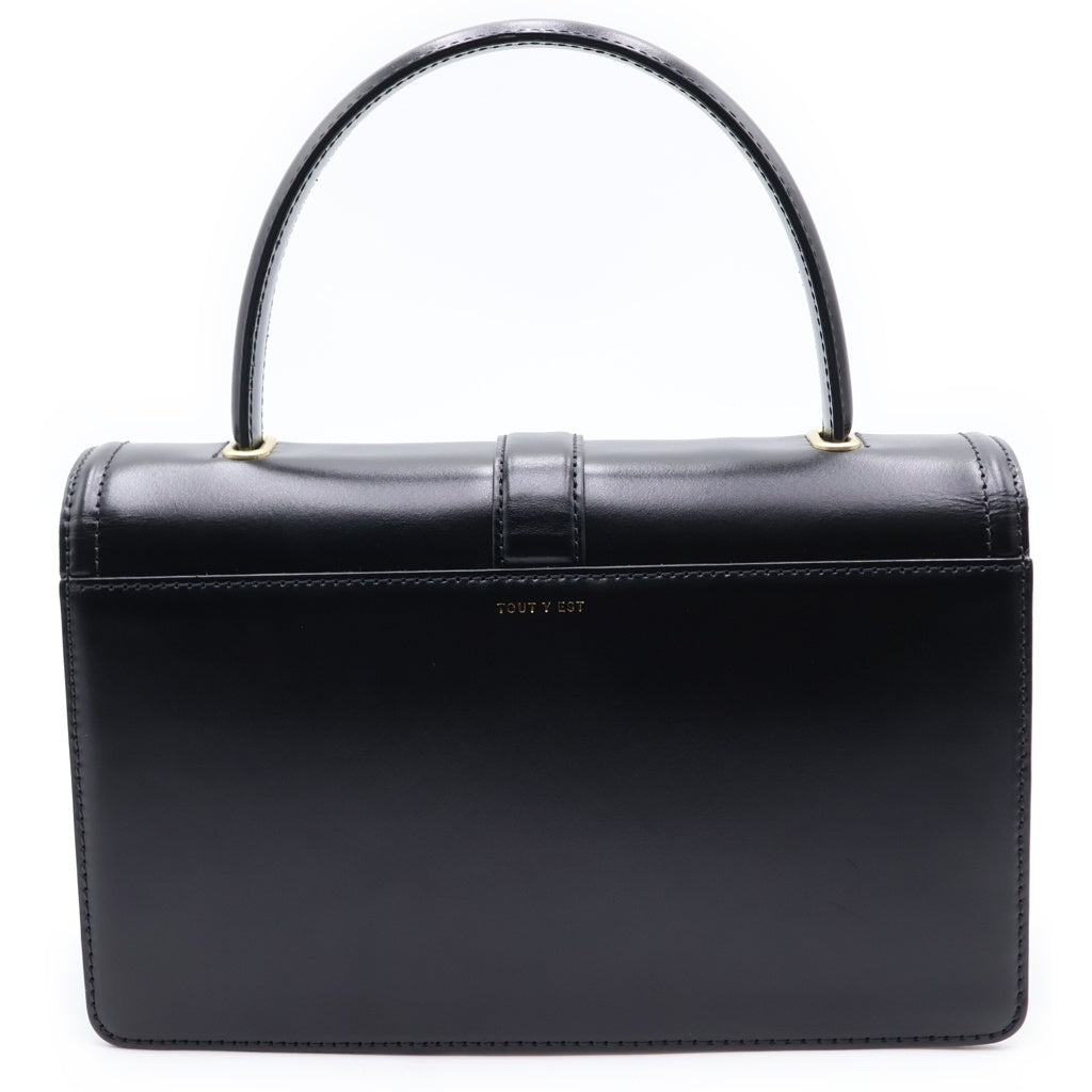 NO BRAND(ノーブランド) TOUT Y EST トゥティエ Sac Barreau サックバロ ハンドバッグ ブラック レディース