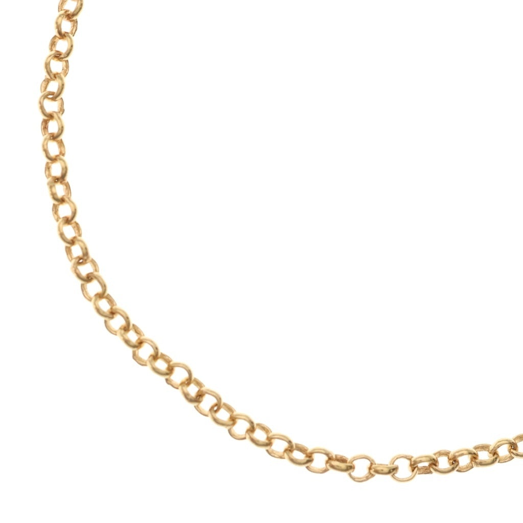 CHROME HEARTS(クロムハーツ) 22K NECKCHAIN R18 ロールチェーンネックレス 18inch ゴールド BCA010