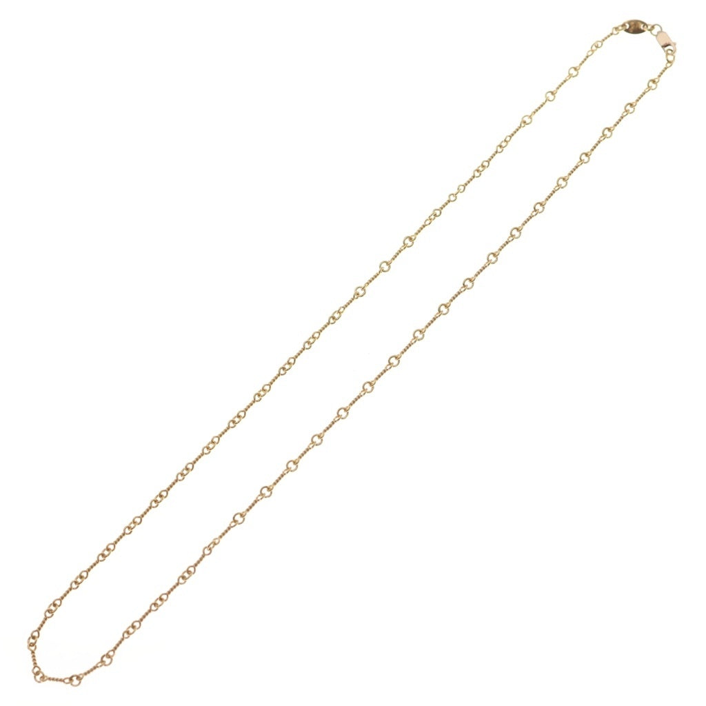 CHROME HEARTS(クロムハーツ) 22K NECKCHAIN T18 ツイストチェーンネックレス 18inch ゴールドBCA014