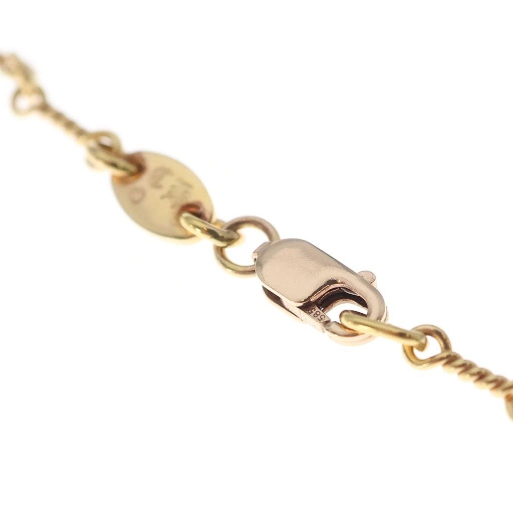 CHROME HEARTS(クロムハーツ) 22K NECKCHAIN T18 ツイストチェーンネックレス 18inch ゴールドBCA014