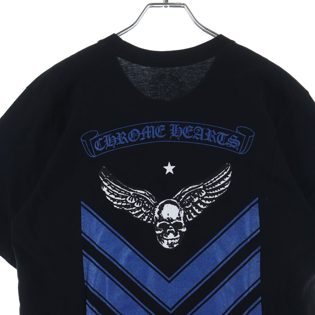 CHROME HEARTS(クロムハーツ) FOTI S/S フォティ バックスクロールラベル マハリアプリント半袖Tシャツカットソー ブラック