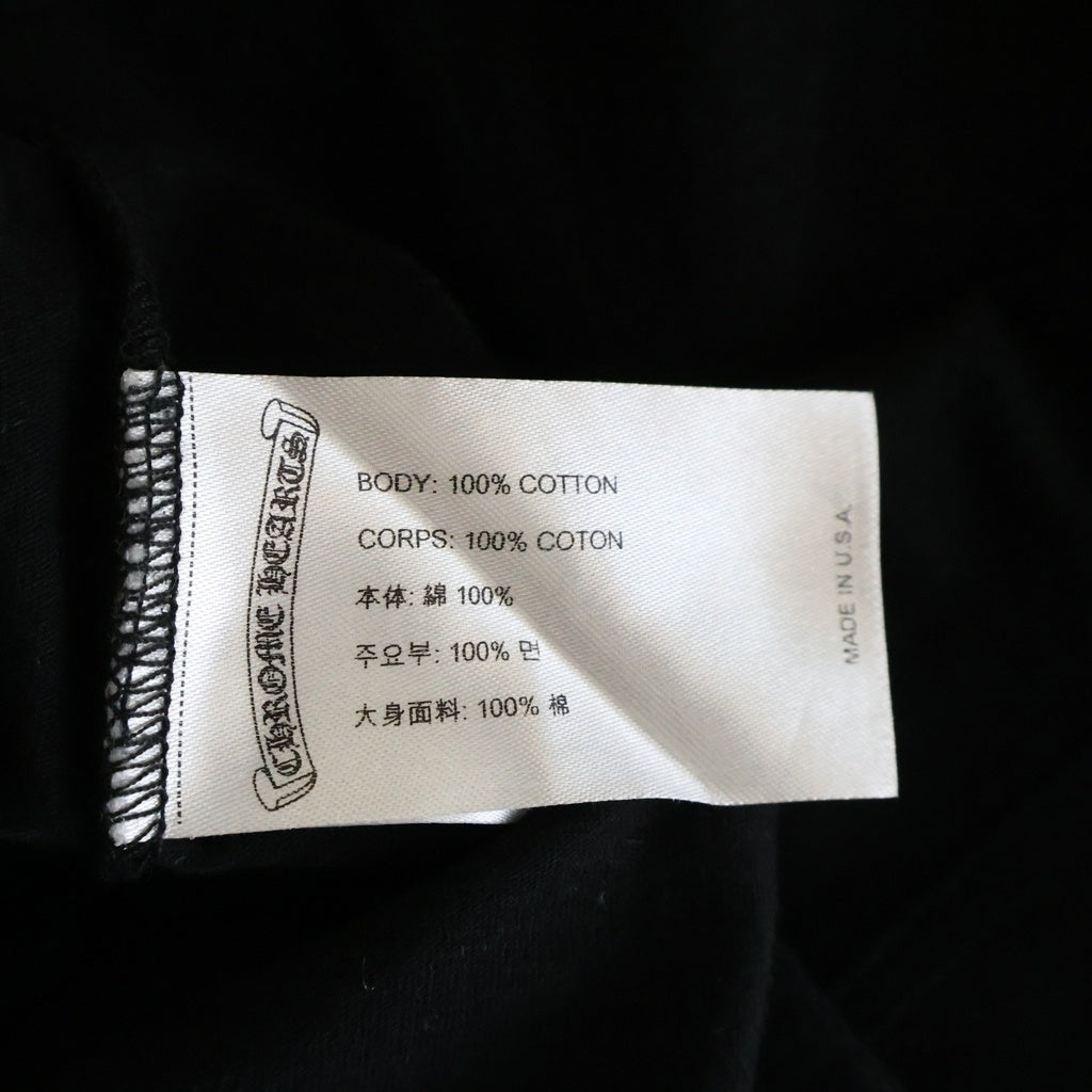 CHROME HEARTS(クロムハーツ) FOTI S/S フォティ バックスクロールラベル マハリアプリント半袖Tシャツカットソー ブラック