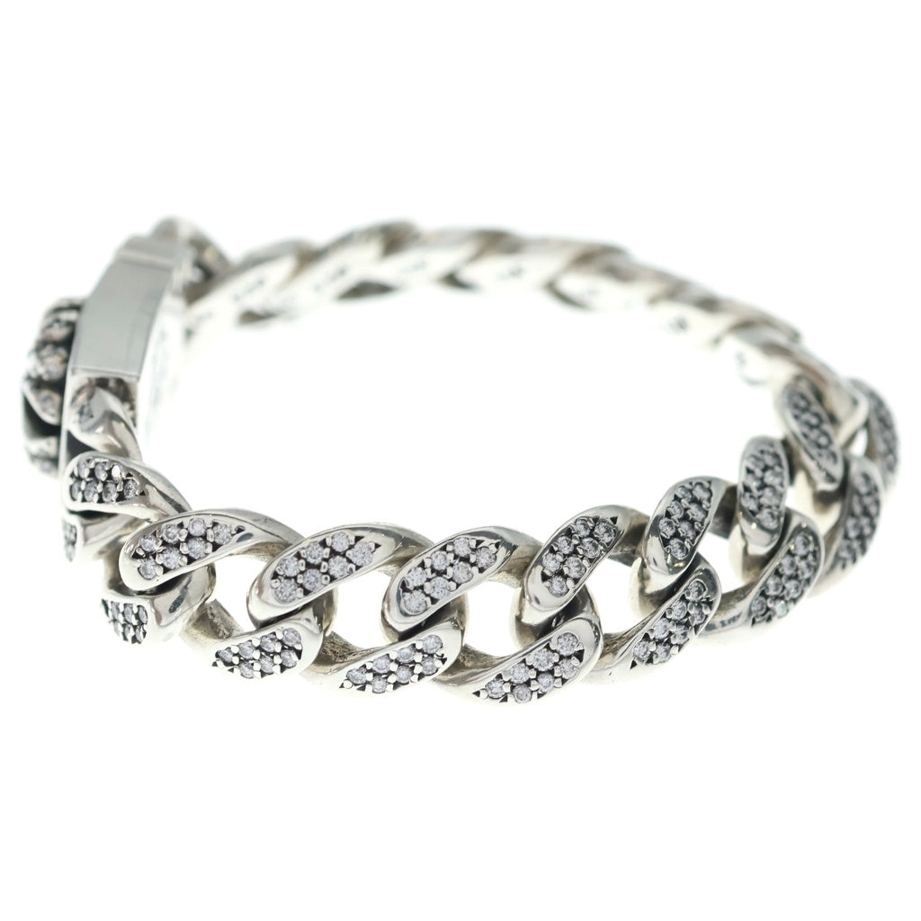 CHROME HEARTS(クロムハーツ) BOX CLSC P DIA SML CHXスモールBOX ID PAVEダイヤ ブレスレット シルバー