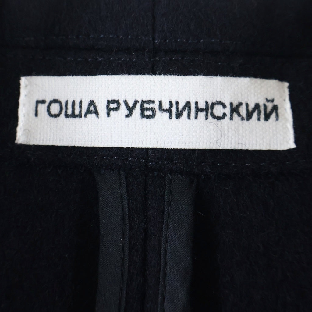 Gosha Rubchinskiy(ゴーシャラブチンスキー) 18AW アシンメトリー ウール コート ジャケット G013-C003 ブラック