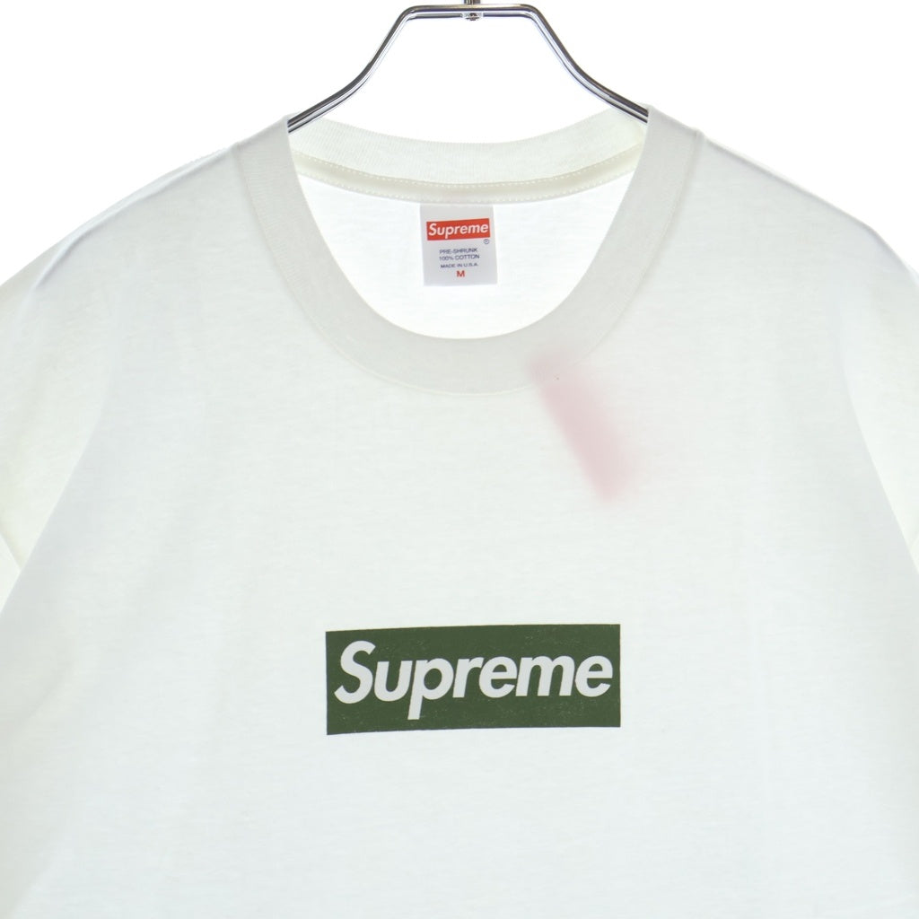 SUPREME(シュプリーム) 21AW Berlin Box Logo Tee ベルリン ボックスロゴ クルーネック 半袖Tシャツ カットソー ホワイト